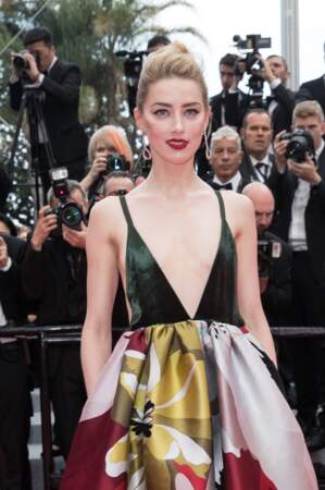 Amber Heard  Montée des marches du film « Plaire, aimer et courir vite » lors du 71ème Festival de Cannes
