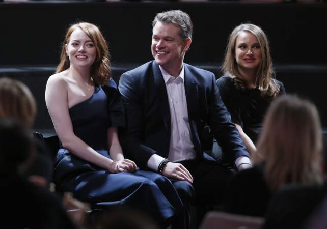 Emma Stone, Matt Damon et Natalie Portman