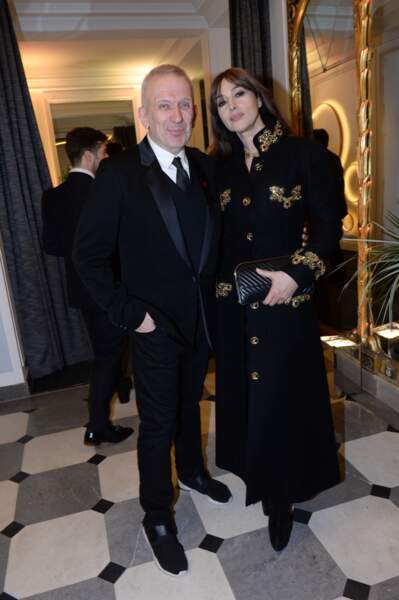 Jean-Paul Gaultier et Monica Bellucci sont réunis à la 17ème édition du Dîner de la mode du Sidaction.