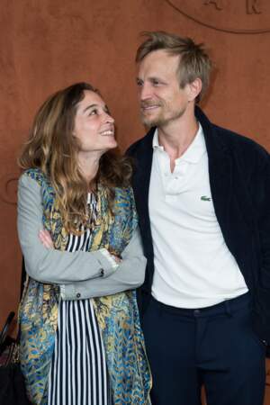 Jérémie Renier et Laura Leonard au village lors des internationaux de tennis de Roland Garros à Paris, France, le 3