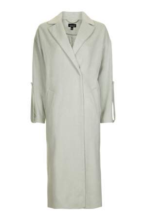 Long manteau avec pattes de boutonnage, Topshop - 110€
