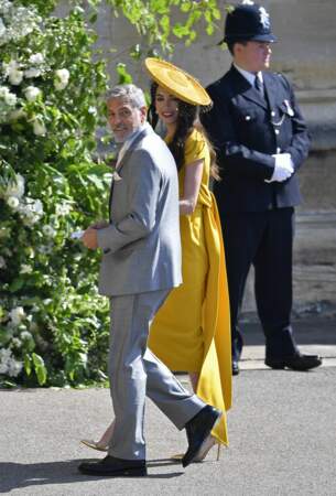George et Amal Clooney très chic pour le mariage du prince Harry et de Meghan Markle
