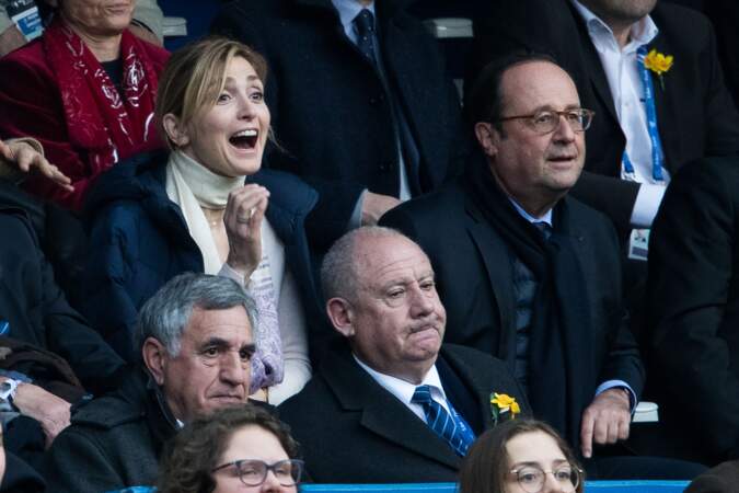 François Hollande et sa compagne Julie Gayet, ravis par le résultat du match