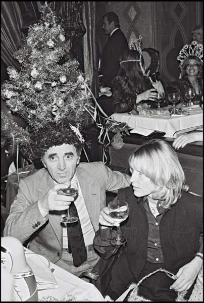 Charles Aznavour et sa femme Ulla pour le nouvel an russe en 1978