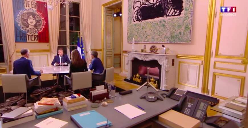 Le bureau personnel d'Emmanuel Macron