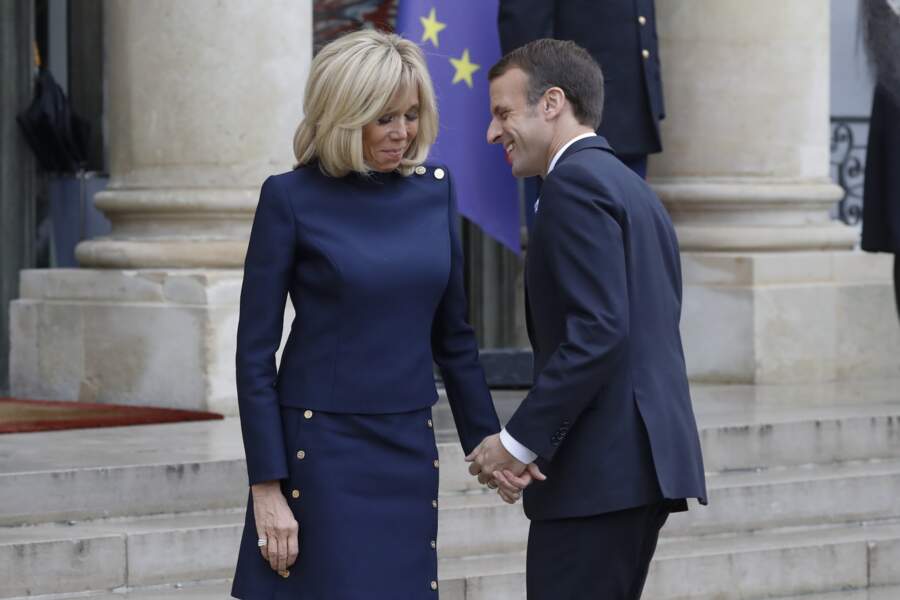 Brigitte Macron toujours présente pour soutenir son époux