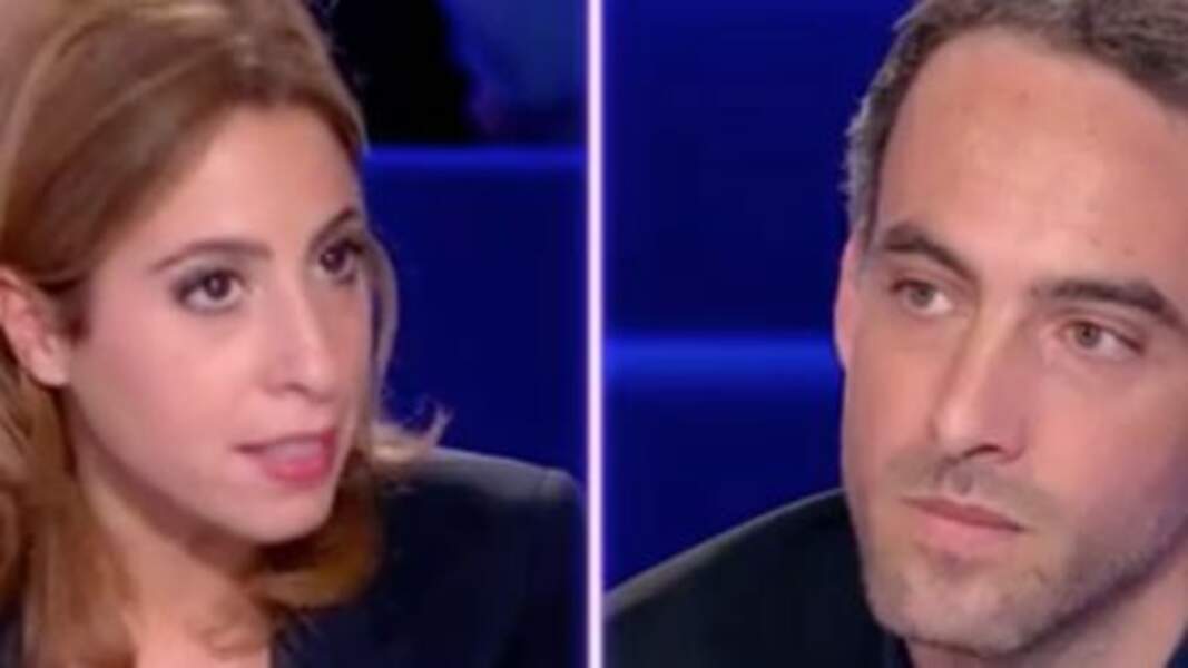 Léa Salamé et  Raphaël Glucksmann pendant l'émission "On n'est pas couché" où ils se sont rencontrés