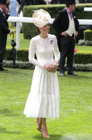 Princesse Kate, radieuse en Dolce & Gabbana au Royal Ascot