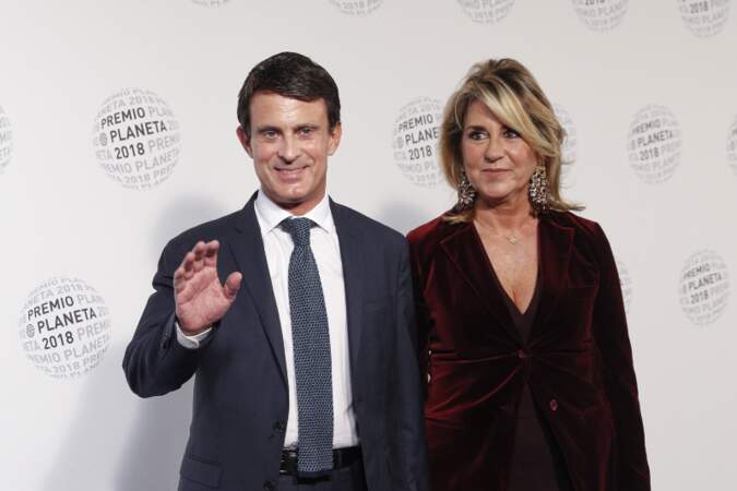 Manuel Valls et sa compagne Susanna Gallardo étaient à la soirée "Los Premios Planeta 2018 awards" à Barcelone.