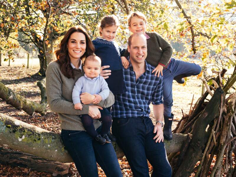 Le prince William, duc de Cambridge, et Catherine (Kate) Middleton, duchesse de Cambridge, avec leurs enfants 