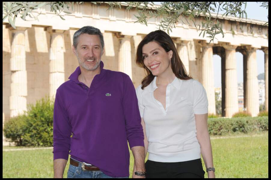 Daphnée Roulier et Antoine de Caunes à Athènes en 2010