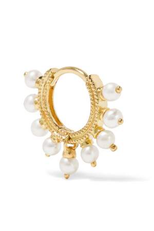 Créole en or 18 carats et en perles, Maria Tash - 390€