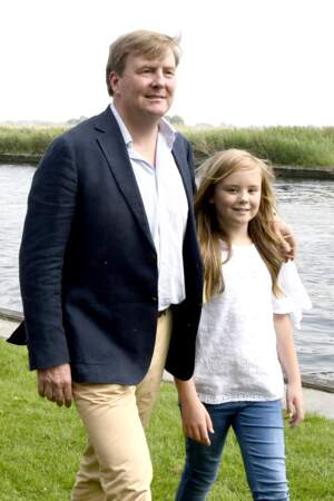 Le roi Willem Alexander et sa cadette, la princesse Ariane