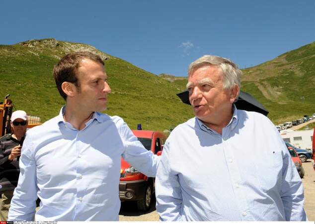 Emmanuel Macron et Jean Glavany