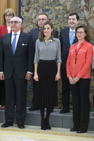 Letizia d'Espagne dans son palais à Madrid
