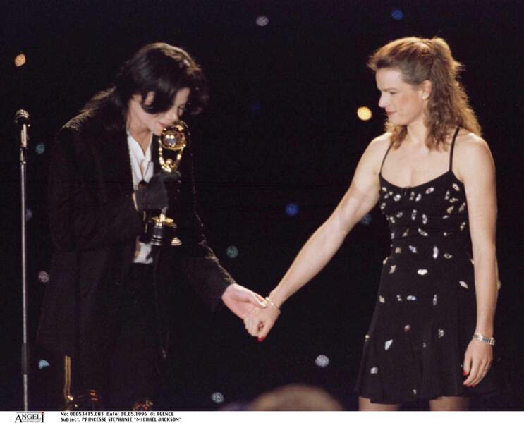 Stéphanie avec Michael Jackson aux World Music Awards à Monaco en 1996