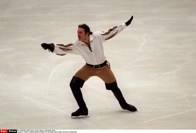 Inoubliable costume de D'Artagnan pour Philippe Candeloro aux Jeux Olympiques de Naganao en 1998