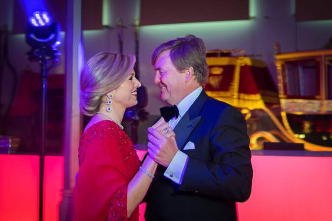 Willem-Alexander et Maxima lors de la soirée du 50e anniversaire du roi à La Haye, le 29 avril 2017