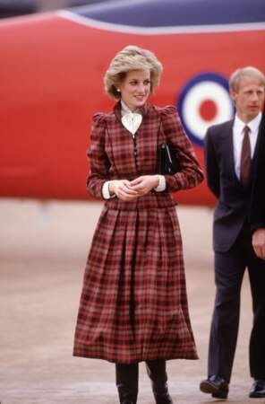 La princesse Diana à Swindon le 25 février 1985