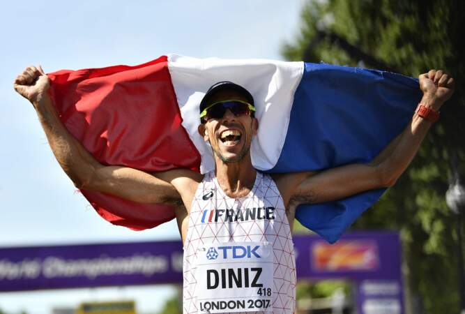 Yohann Diniz a remporté la médaille d'or en 50 km marche