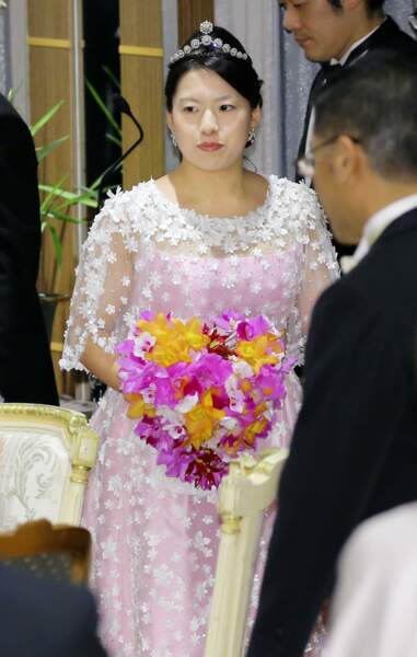 La princesse Ayako du Japon lors de la soirée de son mariage à Tokyo, le 30 octobre 2018 