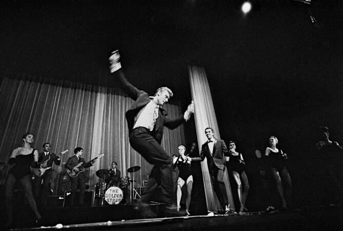 Johnny Hallyday lors de son premier l'Olympia 1962