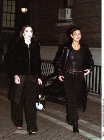 Madonna et Ingrid Casares à New York en 1999