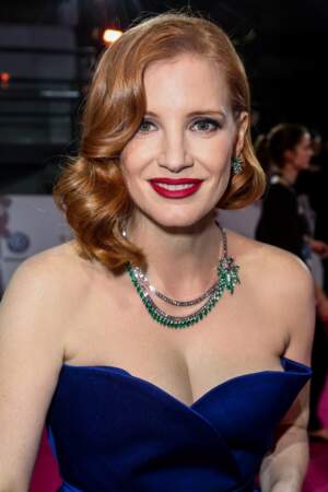 Le brushing hollywoodien de Jessica Chastain. 