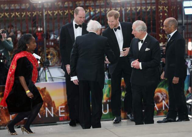 La famille royale britannique à l'avant-première de Our Planet, à Londres, le 4 avril 2019.