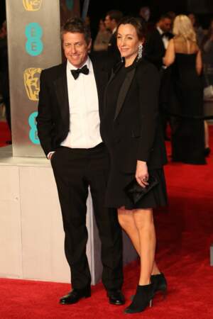 Hugh Grant et sa future épouse Anna Eberstein enceinte à la 71ème cérémonie des BAFTA le 18/02/18