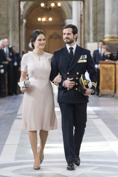 Sofia et Carl Philip de Suède lors du 70ème anniversaire du roi Carl Gustav, le 30 avril 2016