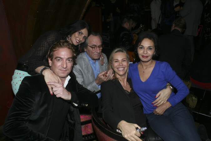 Ludovic Chancel, sa femme Sylvie Ortega Munos, Philippe Lavil, la compagne de Smaïn, Sid, et Saïda Jawad