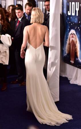 Jennifer Lawrence en Dior lors de l'avant-première new-yorkaise de Joy