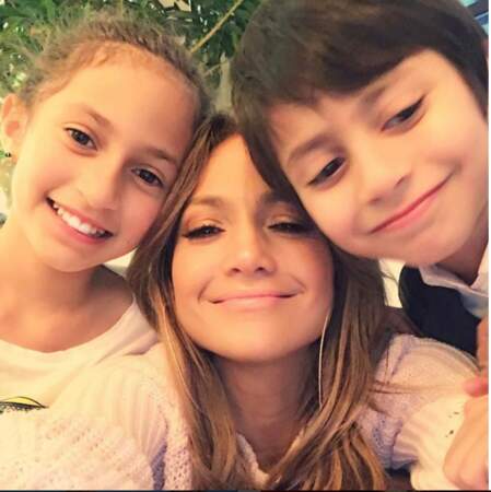 Jennifer Lopez et ses enfants Maximilian et Emme