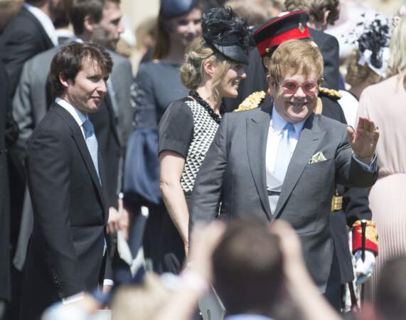 Elton John et James Blunt, au mariage de Meghan et Harry