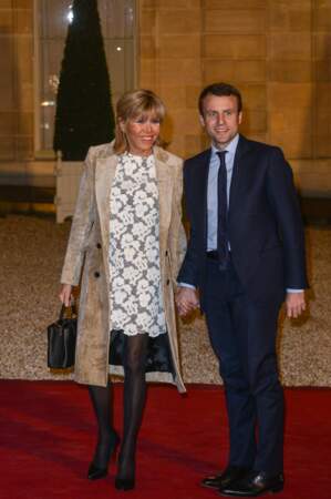Emmanuel Macron et son épouse