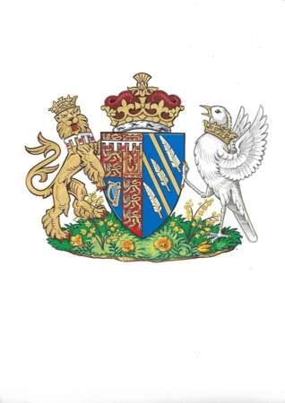 Le blason de Meghan, épouse du prince Harry, altesse royale et duchesse de Sussex
