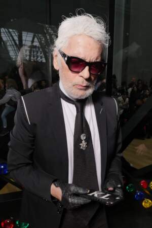 Karl Lagerfeld a laissé poussé sa barde pour l'occasion
