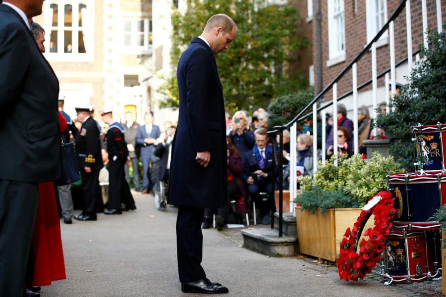 Le prince William, duc de Cambridge participe à une cérémonie à la mémoire des sous-mariniers à Londres 