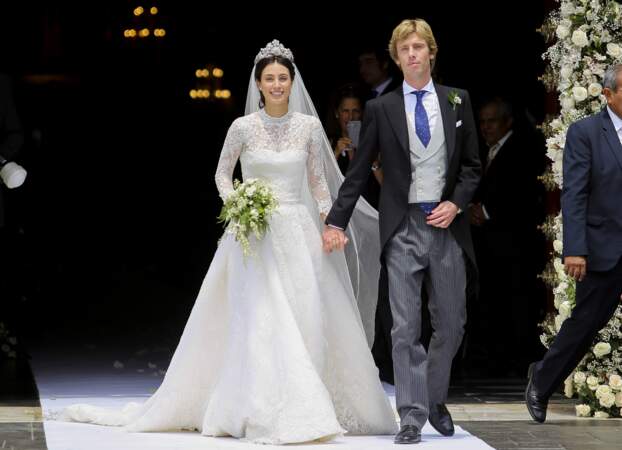 Christian de Hanovre et Alessandra de Osma (en robe Jorge Vázquez) se sont mariés à Lima le 16 mars 2018