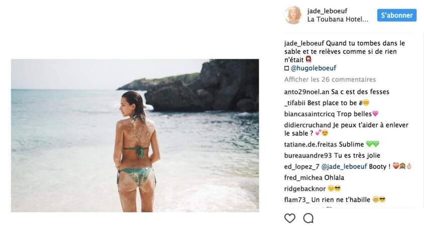 Au fil du temps, Jade Leboeuf est devenue superbe.