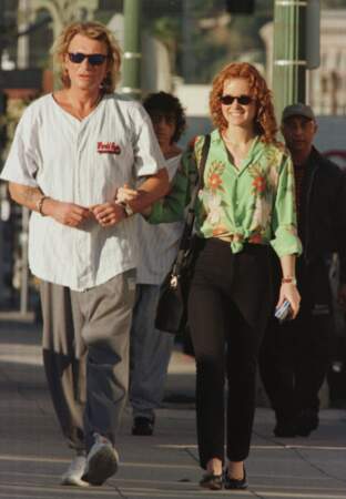Décembre 1996, le couple en balade dans les rues de Los Angeles.