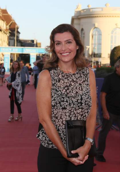 La journaliste Daphné Roulier (51 ans), lors du festival de Deauville, en 2016
