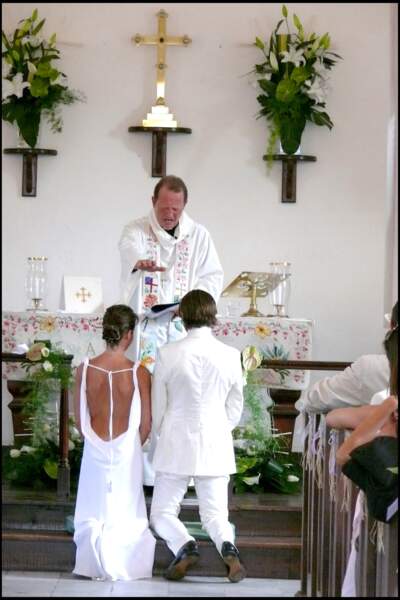 Alessandra Sublet et Thomas Volpi se sont mariés religieusement en avril 2008 sur l'île de Saint-Barth