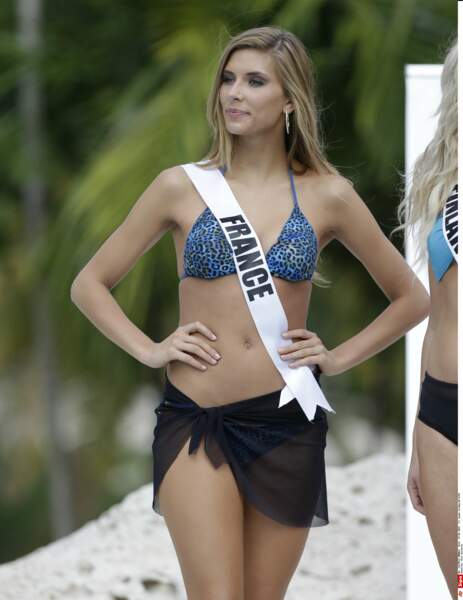 Camille Cerf participe à l'élection de Miss Univers le 14 janvier 2015 à Doral en Floride 