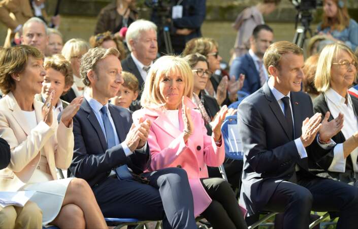 Chic, Brigitte Macron participe aux Journées Européennes du Patrimoine 2018.