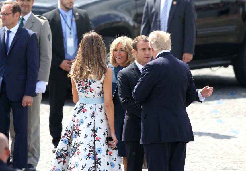 Melania Trump et son époux étaient les invités d'honneur du couple Macron le 14 juillet dernier