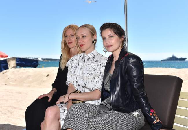 Sandrine Kiberlain, Chloë Sevigny et Laetitia Casta pose pour le photocall de la semaine de la critique