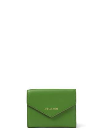Granny, petit portefeuille Jet Set en cuir vert MICHAEL MICHAEL KORS, 95€ (michaelkors.fr)