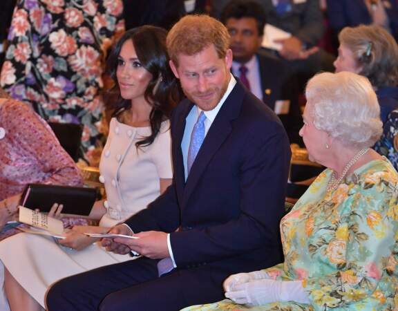 Meghan Markle, Harry d'Angleterre et la reine Elizabeth II